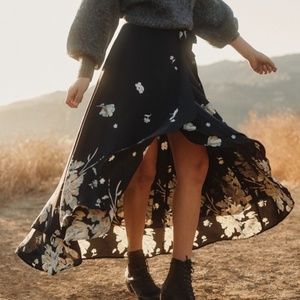 Christy Dawn The James Skirt in Raven Vintage Floral